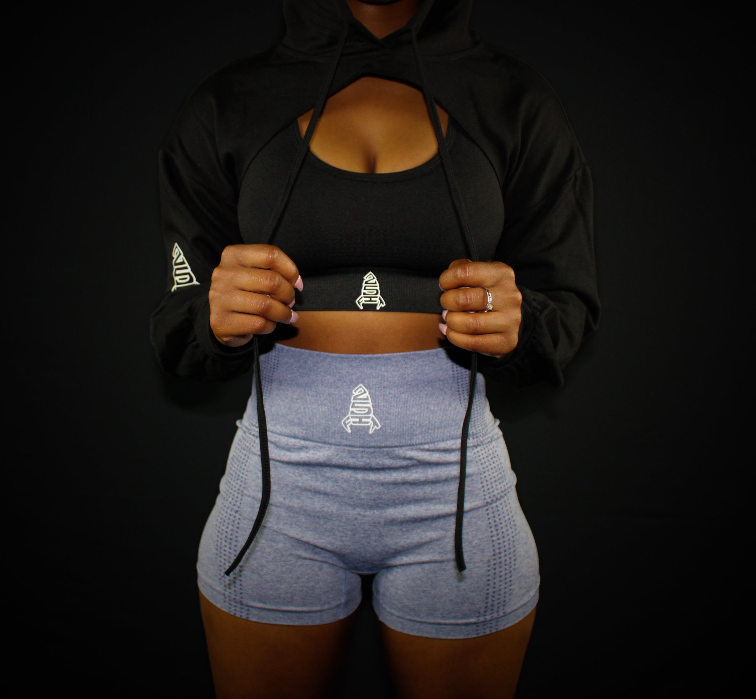 Cut out cropped new arrivals hoodie